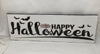 HAPPY HALLOWEEN Bats Spider Web Wall Art Ceramic Tile Sign Gift Holiday Halloween Decor {{ JAMsCraftCloset }}