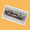 HAPPY HALLOWEEN Witch Hat Ghost Wall Art Ceramic Tile Sign Gift Holiday Halloween Decor {{ JAMsCraftCloset }}