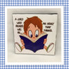 A CHILD WHO READS Wall Art Ceramic Tile Sign Gift Home Decor Positive Quote {{ JAMsCraftCloset }}