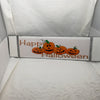 HAPPY HALLOWEEN Pumpkins Wall Art Ceramic Tile Sign Gift Holiday Halloween Decor {{ JAMsCraftCloset }}