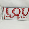 LOVE WHO YOU ARE Ceramic Tile Decal Sign Wall Art Wedding Gift {{ JAMsCraftCloset }}