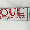 LOVE WHO YOU ARE Ceramic Tile Decal Sign Wall Art Wedding Gift {{ JAMsCraftCloset }}