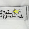 STARS NEED DARKNESS Ceramic Tile Sign Wall Art Wedding Gift Home Decor Positive Saying {{ JAMsCraftCloset }}