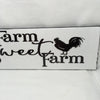 FARM SWEET FARM Ceramic Tile Sign Wall Art Wedding Gift Country Farmhouse Home Decor {{ JAMsCraftCloset }}