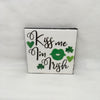 KISS ME I AM IRISH Wall Art Ceramic Tile Sign Gift Home Holiday Decor Positive Quote {{ JAMsCraftCloset }}
