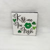 KISS ME I AM IRISH Wall Art Ceramic Tile Sign Gift Home Holiday Decor Positive Quote {{ JAMsCraftCloset }}