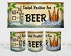 MUG Coffee Full Wrap Sublimation Digital Graphic Design Download I TESTED POSITIVE FOR BEER SVG-PNG Crafters Delight {{ JAMsCraftCloset }}