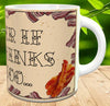 MUG Coffee Full Wrap Sublimation Digital Graphic Design Download I WONDER IF BACON THINKS OF ME TOO SVG-PNG Valentine Crafters Delight {{ JAMsCraftCloset }}