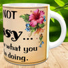 MUG Coffee Full Wrap Sublimation Digital Graphic Design Download IM NOT BOSSY SVG-PNG Crafters Delight {{ JAMsCraftCloset }}