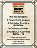 IRONY PowerPoint Digital Lesson Teacher Resource With Supplemental Activities HAPPY TEACHING {{ JAMsCraftCloset }}