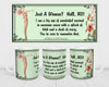 MUG Coffee Full Wrap Sublimation Digital Graphic Design Download JUST A WOMAN - HELL NO SVG-PNG Crafters Delight {{ JAMsCraftCloset }}