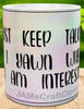 MUG Coffee Full Wrap Sublimation Digital Graphic Design Download JUST KEEP TALKING SVG-PNG Crafters Delight {{ JAMsCraftCloset }}