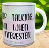 MUG Coffee Full Wrap Sublimation Digital Graphic Design Download JUST KEEP TALKING SVG-PNG Crafters Delight {{ JAMsCraftCloset }}
