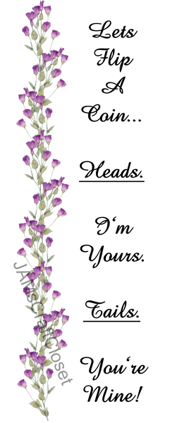 LETS FLIP A COIN Digital Graphic SVG-PNG-JPEG Download Positive Saying Love Crafters Delight {{ JAMsCraftCloset }}