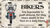 License Plate Motorcycle Vanity Plate Digital Graphic Design Download BIKERS IMPOSSIBLE TO PUSH AROUND SVG-PNG-JPEG Sublimation Crafters Delight {{ JAMsCraftCloset }}