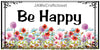 License Plate Digital Graphic Design Download BE HAPPY 2 SVG-PNG-JPEG Sublimation Crafters Delight {{ JAMsCraftCloset }}