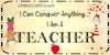 License Vanity Plate Front Plate Clever Funny Custom Plate Car Tag I AM A TEACHER Sublimation on Metal Gift Idea {{ JAMsCraftCloset }}