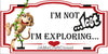License Vanity Plate Front Plate Clever Funny Custom Plate Car Tag I AM NOT LOST 2 Sublimation on Metal Gift Idea {{ JAMsCraftCloset }}