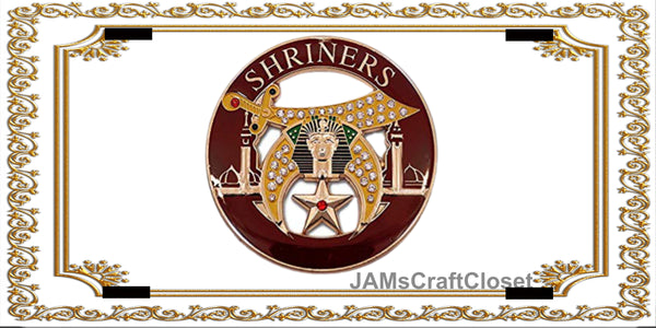 License Vanity Plate Front Plate Clever Funny Custom Plate Car Tag SHRINERS 1 Sublimation on Metal Gift Crafters Delight {{ JAMsCraftCloset }}