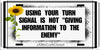 License Vanity Plate Front Plate Clever Funny Custom Plate Car Tag USING YOUR TURN SIGNAL Sublimation on Metal Gift Idea {{ JAMsCraftCloset }}