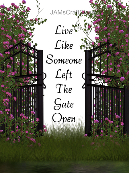LIVE LIKE SOMEONE LEFT THE GATE OPEN Digital Graphic SVG-PNG-JPEG Download Crafters Delight {{ JAMsCraftCloset }}