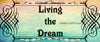License Plate Digital Graphic Design Download LIVING THE DREAM SVG-PNG-JPEG Sublimation Crafters Delight {{ JAMsCraftCloset }}