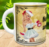 MUG Coffee Full Wrap Sublimation Digital Graphic Design Download I AM ON THE NAUGHTY LIST SVG-PNG Crafters Delight {{ JAMsCraftCloset }}