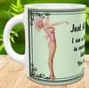 MUG Coffee Full Wrap Sublimation Digital Graphic Design Download JUST A WOMAN - HELL NO SVG-PNG Crafters Delight {{ JAMsCraftCloset }}