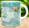 MUG Coffee Full Wrap Sublimation Digital Graphic Design Download MOTHER OF THE BRIDE TEAL - AQUA SVG-PNG-JPEG Easter Crafters Delight {{ JAMsCraftCloset }}