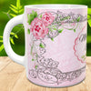MUG Coffee Full Wrap Sublimation Digital Graphic Design Download MOTHER OF THE GROOM PINK SVG-PNG-JPEG Wedding Crafters Delight {{ JAMsCraftCloset }}