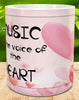 MUG Coffee Full Wrap Sublimation Digital Graphic Design Download MUSIC IS THE VOICE OF THE HEART SVG-PNG Music Crafters Delight {{ JAMsCraftCloset }}