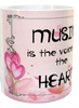 MUG Coffee Full Wrap Sublimation Digital Graphic Design Download MUSIC IS THE VOICE OF THE HEART SVG-PNG Music Crafters Delight {{ JAMsCraftCloset }}