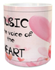 MUG Coffee Full Wrap Sublimation Digital Graphic Design Download MUSIC IS THE VOICE OF THE HEART SVG-PNG Music Crafters Delight {{ JAMsCraftCloset }}