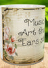 MUG Coffee Full Wrap Sublimation Digital Graphic Design Download MUSIC IS A PIECE OF ART SVG-PNG Music Crafters Delight {{ JAMsCraftCloset }}