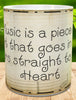 MUG Coffee Full Wrap Sublimation Digital Graphic Design Download MUSIC IS A PIECE OF ART SVG-PNG Music Crafters Delight {{ JAMsCraftCloset }}