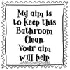 Digital Graphic Design SVG-PNG-JPEG Commode-Toilet Funny Design Download MY AIM IS TO KEEP THIS BATHROOM CLEAN Bathroom Decor Crafters Delight {{ JAMsCraftCloset }}