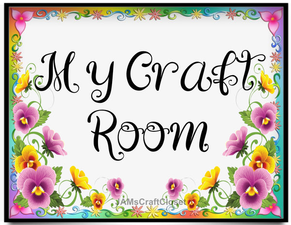 Digital Graphic Design SVG-PNG-JPEG Download Positive Saying Love MY CRAFT ROOM 4 Crafters Delight {{ JAMsCraftCloset }}