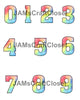 NUMBER SETS Digital Graphic Design Typography Clipart SVG-PNG Sublimation PALE PRIMARY COLORS FOG Design Download Crafters Delight - JAMsCraftCloset