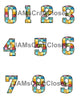 NUMBER SETS Digital Graphic Design Typography Clipart SVG-PNG Sublimation PATCHWORK Design Download Crafters Delight {{ JAMsCraftCloset }}