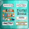 BUNDLE PANTRY SIGNS Digital Graphic Design Kitchen Decor Wall Art Downloads SVG PNG JPEG Files Sublimation Design Crafters Delight {{ JAMsCraftCloset }}