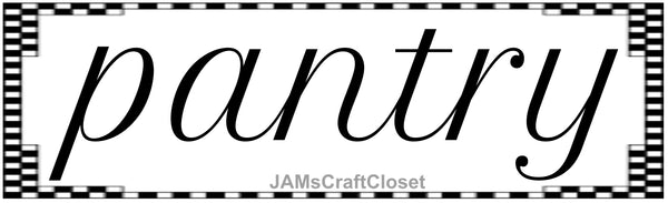 Digital Graphic Design SVG-PNG-JPEG Download Sublimation Design Kitchen Decor PANTRY SIGN 1 Crafters Delight {{ JAMsCraftCloset }}