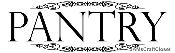 Digital Graphic Design SVG-PNG-JPEG Download Sublimation Design Kitchen Decor PANTRY SIGN 2 Crafters Delight {{ JAMsCraftCloset }}