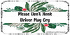License Vanity Plate Front Plate Clever Funny Custom Plate Car Tag PLEASE DONT HONK Sublimation on Metal Gift Idea {{ JAMsCraftCloset }}