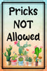 Garden Flag Digital Design Sublimation Easter Graphic SVG-PNG-JPEG Download PRICKS ARE NOT ALLOWED Crafters Delight {{ JAMsCraftCloset }}