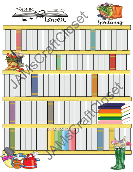 Digital Graphic Design SVG-PNG-JPEG Download Sublimation Design Gardening READING LOG 3 Crafters Delight {{ JAMsCraftCloset }}