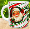 MUG Coffee Full Wrap Sublimation Digital Graphic Design Download SANTA IS VERY JOLLY SVG-PNG Crafters Delight {{ JAMsCraftCloset }}