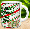 MUG Coffee Full Wrap Sublimation Digital Graphic Design Download SANTA IS VERY JOLLY SVG-PNG Crafters Delight {{ JAMsCraftCloset }}