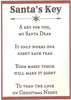 Ornaments Santas Magic Key Square 2 by 2 Inch Ceramic Tile With Poem Christmas Decor {{ JAMsCraftCloset }}