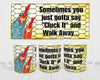 MUG Coffee Full Wrap Sublimation Digital Graphic Design Download SAY CLUCK IT AND WALK AWAY SVG-PNG Crafters Delight {{ JAMsCraftCloset }}