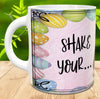 MUG Coffee Full Wrap Sublimation Digital Graphic Design Download SHAKE YOUR BUNNY TAIL SVG-PNG-JPEG Easter Crafters Delight {{ JAMsCraftCloset }}
